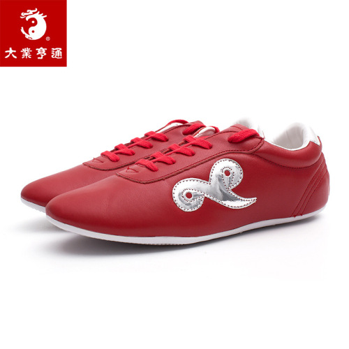 Tai chi kung fu shoes for women Martial arts shoes competition shoes soft sole and top layer leather for men and women martial arts shoes 