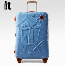英国IT拉杆箱万向轮行李箱超轻旅行箱防刮耐磨登机托运箱子潮