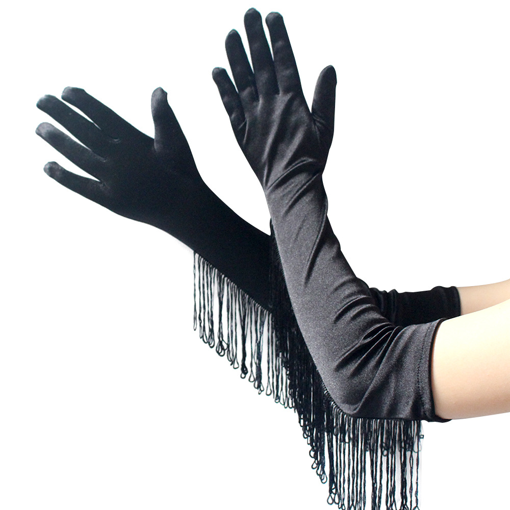 Mujeres Moda Color Sólido Poliéster Spandex Guantes 1 Par display picture 1