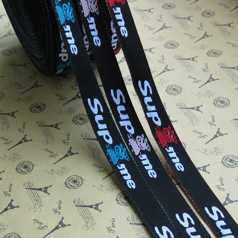 佩奇织带卡通社会人服装玩具箱包辅料涤纶提花织带