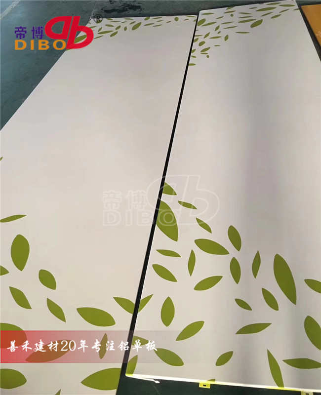 铝板uv打印3D彩绘图案 幕墙铝单板uv山水画