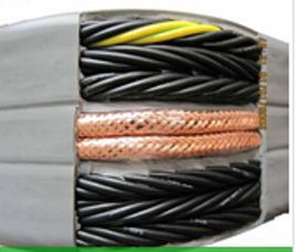 TVVBPG扁电缆，电梯随行安装特种电缆。带钢丝抗拉线，厂家定制