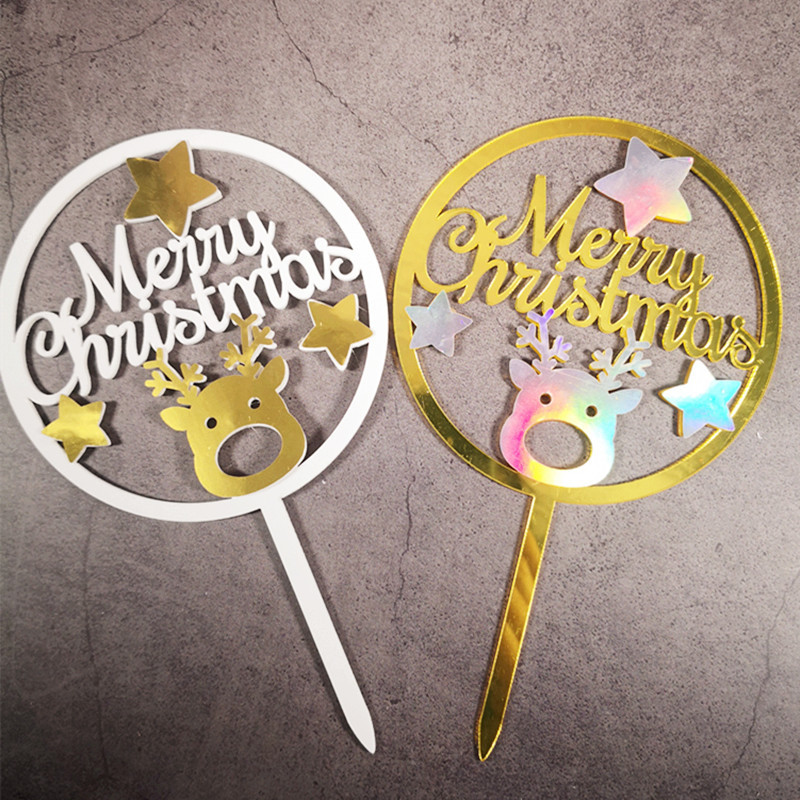 Christmas Cute Pastoral Letter Arylic Party Festival Cake Decorating Supplies display picture 1