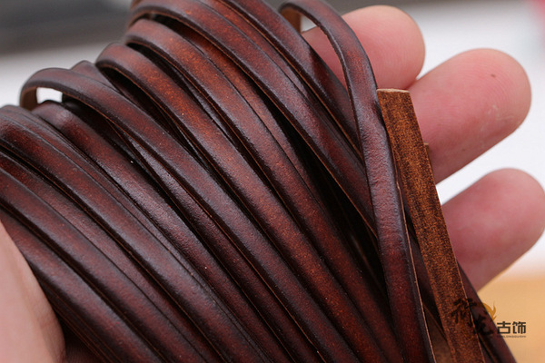 Leather coffee bracelet