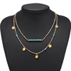 Turquoise pendant, necklace, European style, Aliexpress