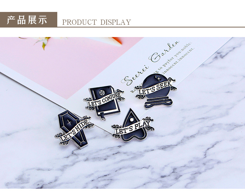60g Weight No Inlaid Inlay Material Brooches Classification Anniversary, Business, Travel Occasion Alloy Material Halloween Festival Geometric Pattern Unisex Gender Plating Design Retro Style Retro Pin Geometric Alloy Plating No Inlaid Unisex Brooches 2