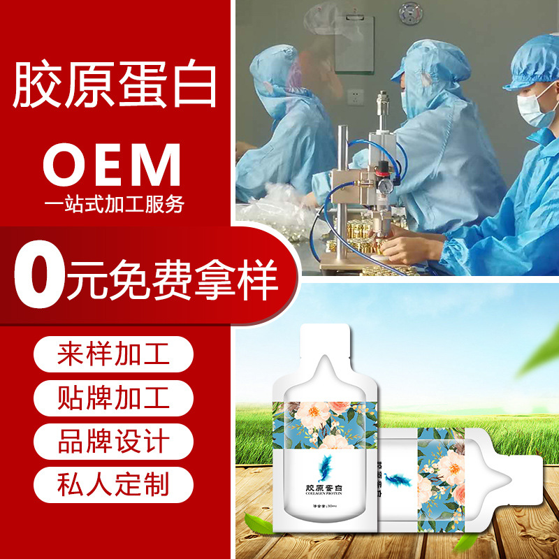 OEM OEM Processing source Manufactor Bird&#39;s Nest collagen protein oral liquid Small peptides Health Food