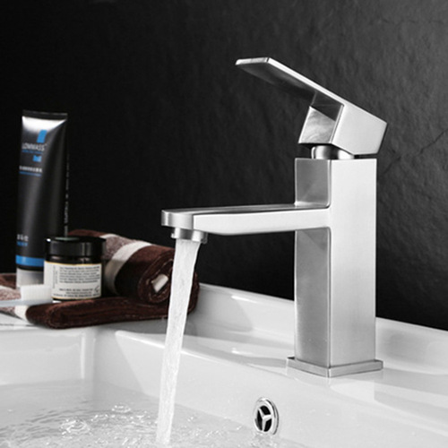 Countertop basin faucet black bathroom hot and cold basin wash basin wash basin household single hole hot and cold faucet