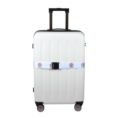 Guangzhou factory Direct selling Customized one word Luggage belt Trolley strap suitcase packing belt Printing logo