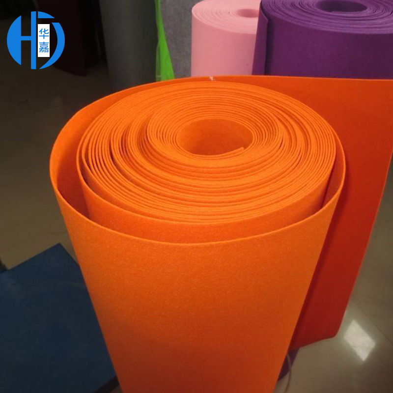 厂家货源彩色针刺毛毡 彩色保温吸油针刺毛毡 工业防寒针刺毛毡