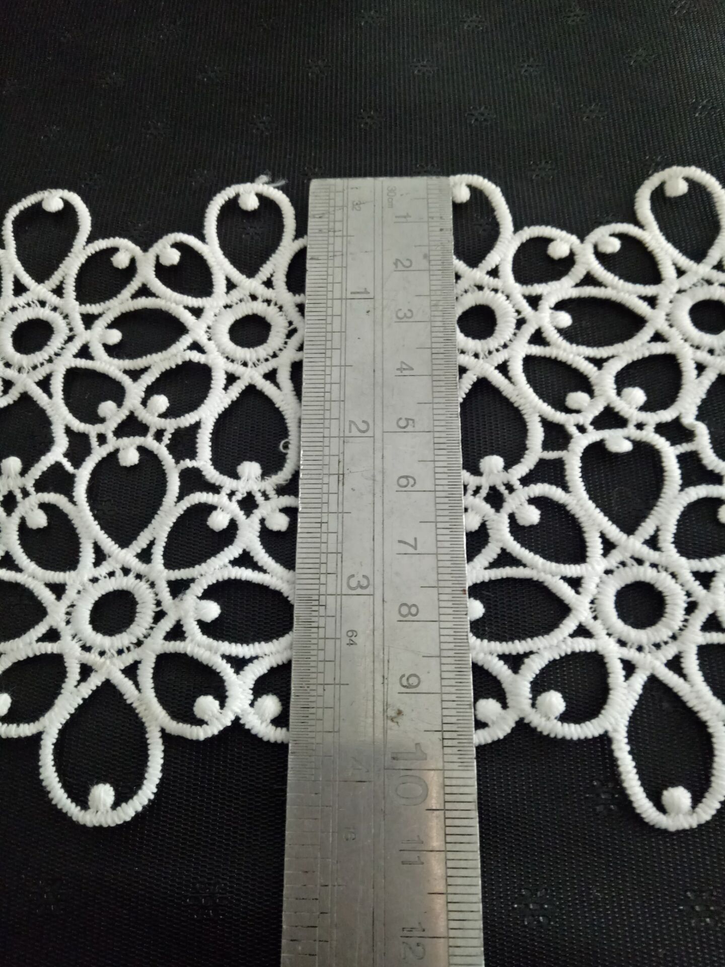 刺绣花边服装辅料精致涤光细线条码饰品百搭辅料水溶花边环保染色