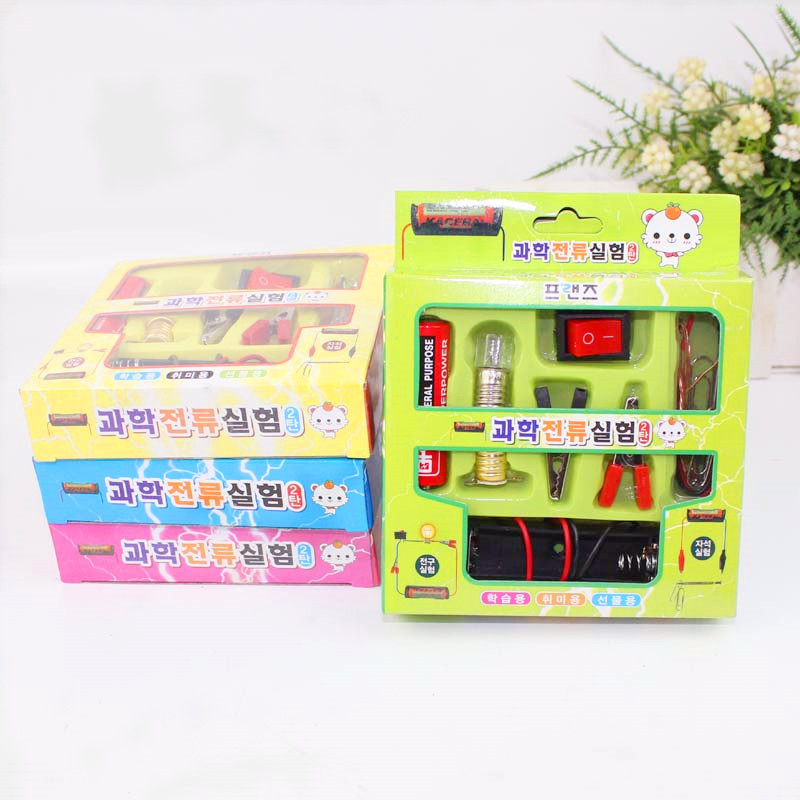 T19 中小學生物理diy科技小制作發明燈座線路電路套裝科學實驗