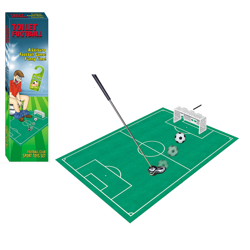 Comercio exterior nuevo exótico adulto creativo ocio entretenimiento descompresión juguete inodoro juego de fútbol