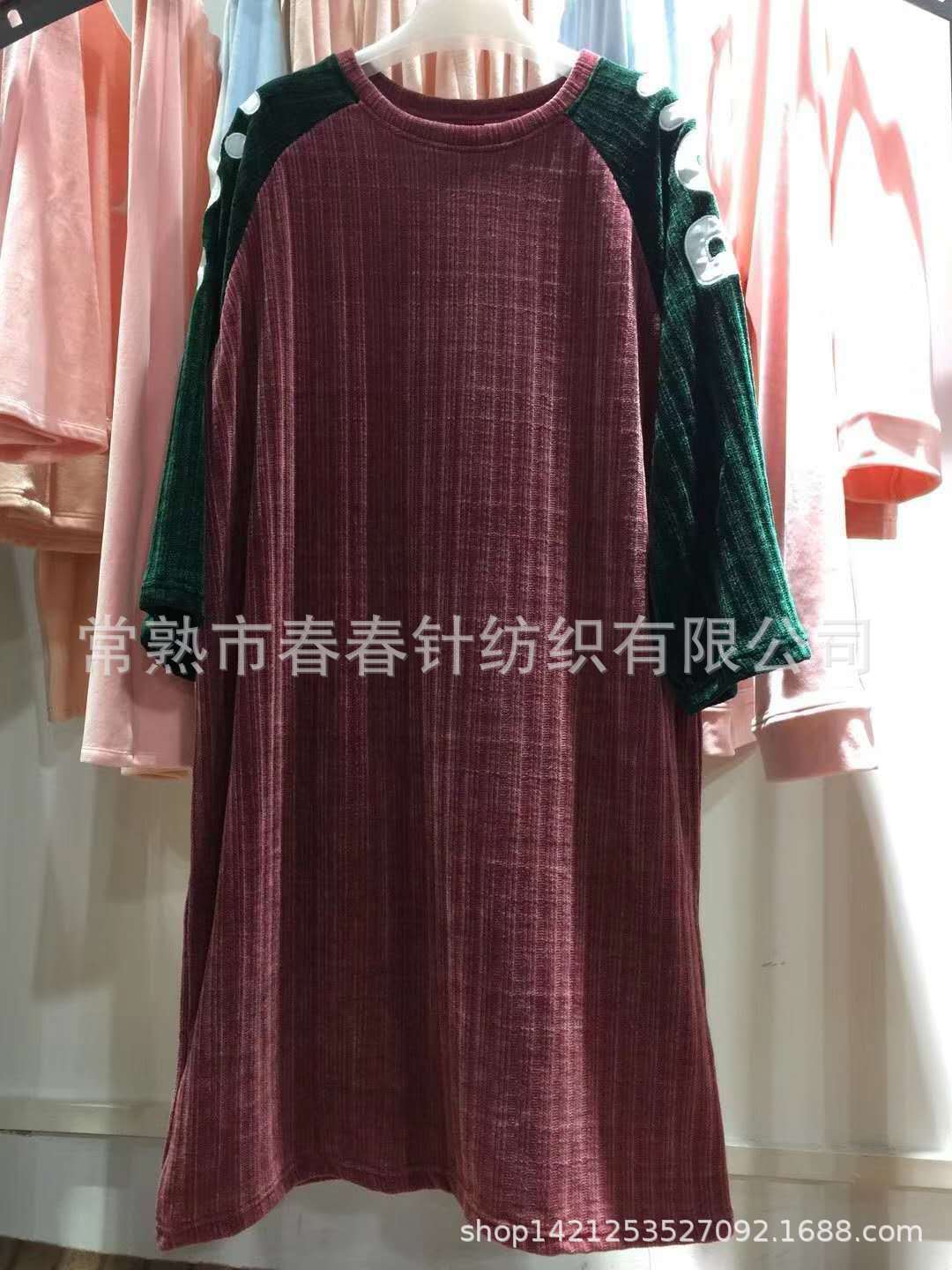 3*3坑条灯芯绒雪尼尔300g针织卫衣面料雪尔绒