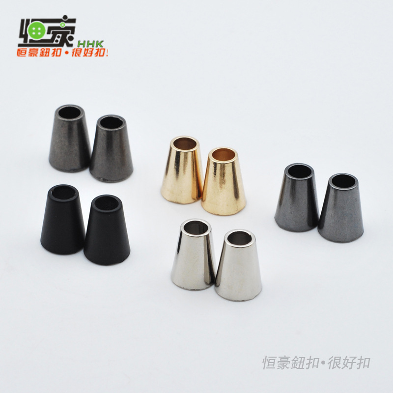 厂家吊钟绳扣 羽绒服衣帽止滑扣 服装配件卫衣锥形穿绳纽扣