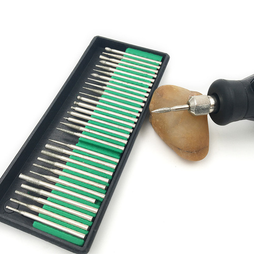 Emery grinding head, jade agate drill bit, jade stone grinding, engraving, punching and polishing, electric grinding accessories tools