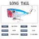 Small Popper Fishing Lures 40mm 2.3g Hard Plastic Baits Fresh Water Bass Swimbait Tackle Gear