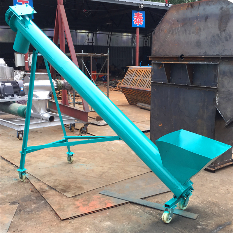 倾斜上料螺旋输送机 绞龙上料机 不锈钢食盐TL管式螺旋机