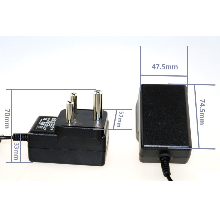 大南非CE ROHS认证5V2A/5V2.4A/9V1A/12V1A电源适配器足功率