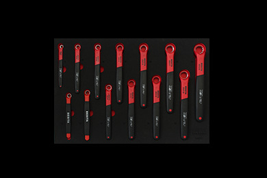 13件绝缘梅花扳手工具托组套