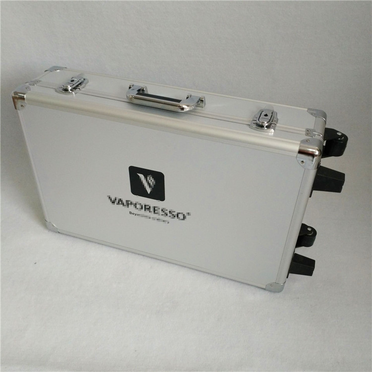 铝箱厂家供应内置手提式铝合金拉杆箱、内置展示仪器垫多功能口袋