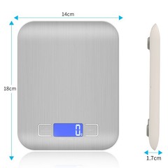 USB Charging Kitchen Scale 0 Home Baking Stainless Steel Food Electronic Scale Mini Small Scale