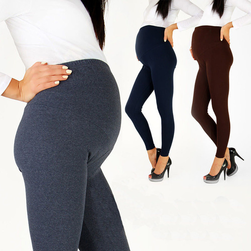  Amazon Cross-border European and American Maternity Pants Small Pants Adjustable Waist Wool Fleece High-Elasticity Women's Pants