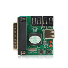 电脑主板诊断卡并口4位测试卡台式机检测卡带USB供电线