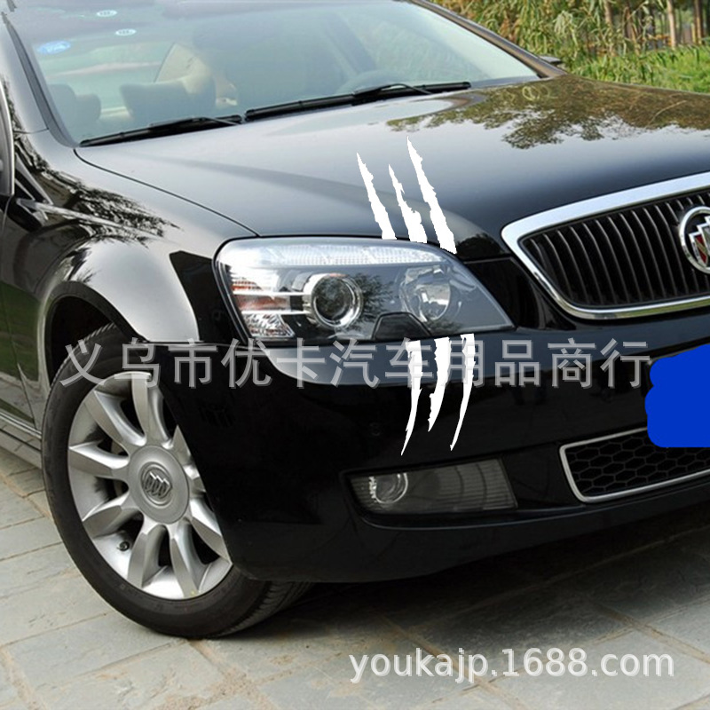 跨境引擎盖抓痕灯眉贴汽车改装个性鬼爪贴纸大灯装饰爪子车贴 价格 厂家 哪里买 我有货 B 5yoho Cn