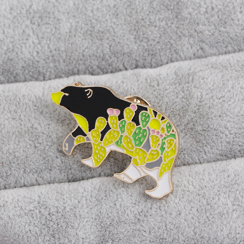 New Creative Cartoon Cute Colorful Bear Brooch display picture 7