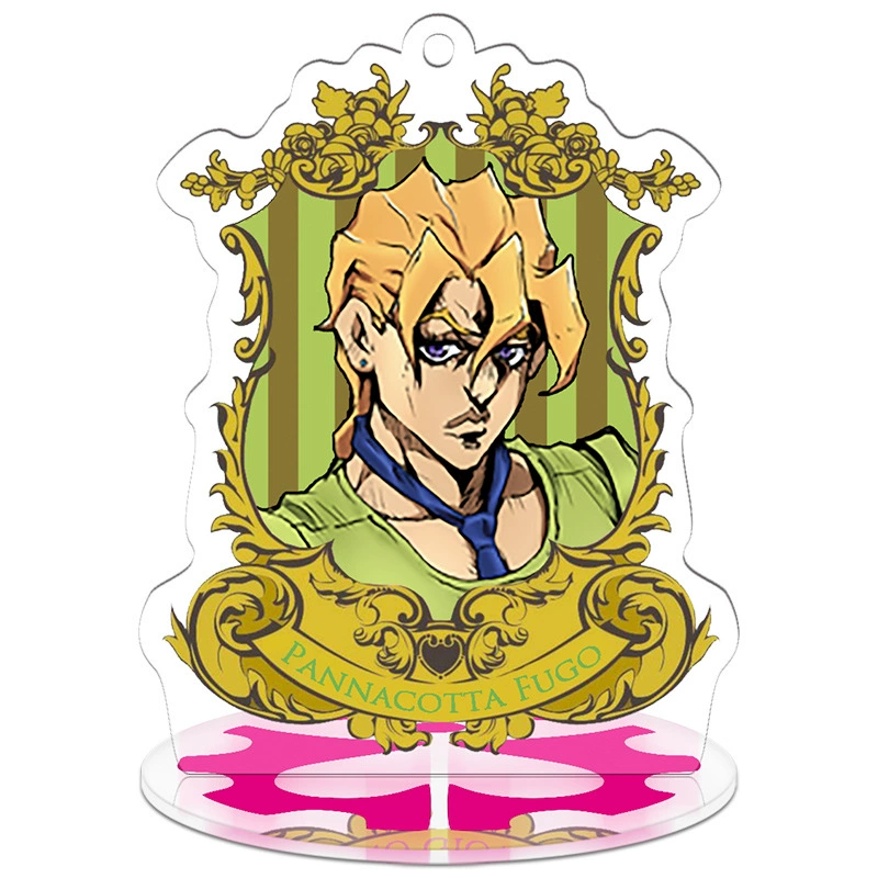Пиктограмма JOJO's Wonderful Adventure Golden Wind Surrounding Q-version Acrylic Humanoid Small Stand Card Keychain Pendant Ornament