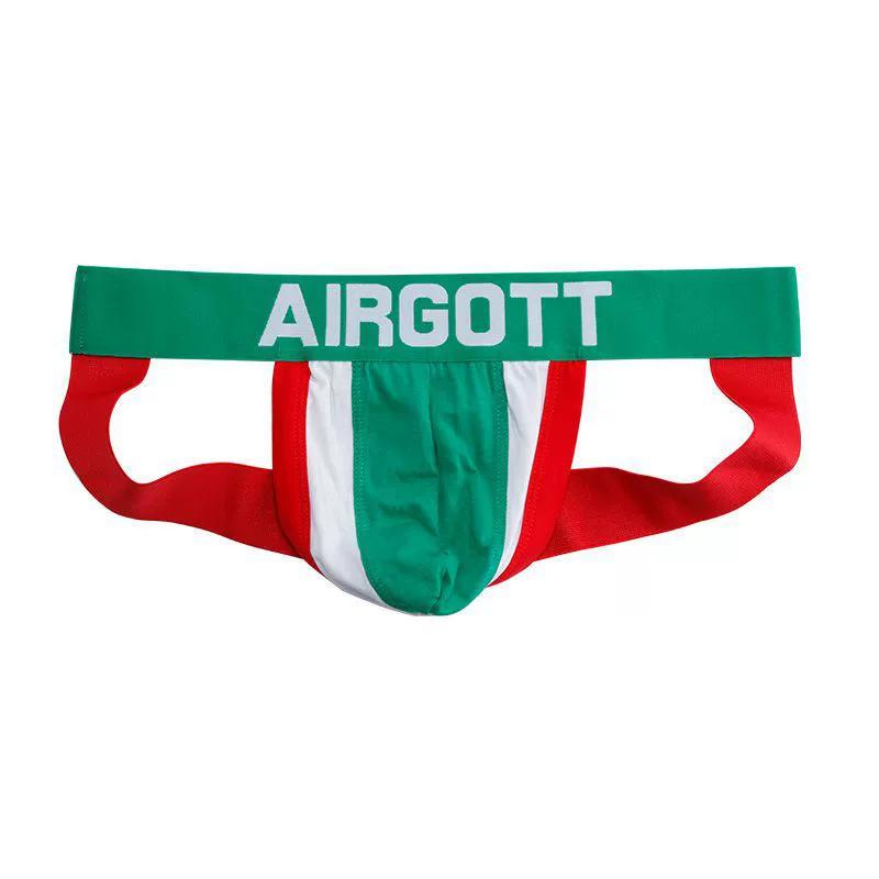 Мужские стринги (AIRGOTT) двойной ремешок, низкая посадка, эластичный пояс, сексуальный крой