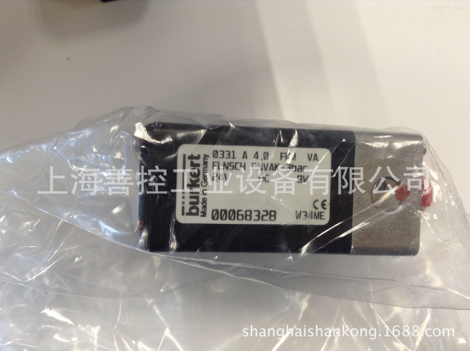 burkert0331T宝德宝帝耐腐蚀酸碱电磁阀宝得不锈钢00179227