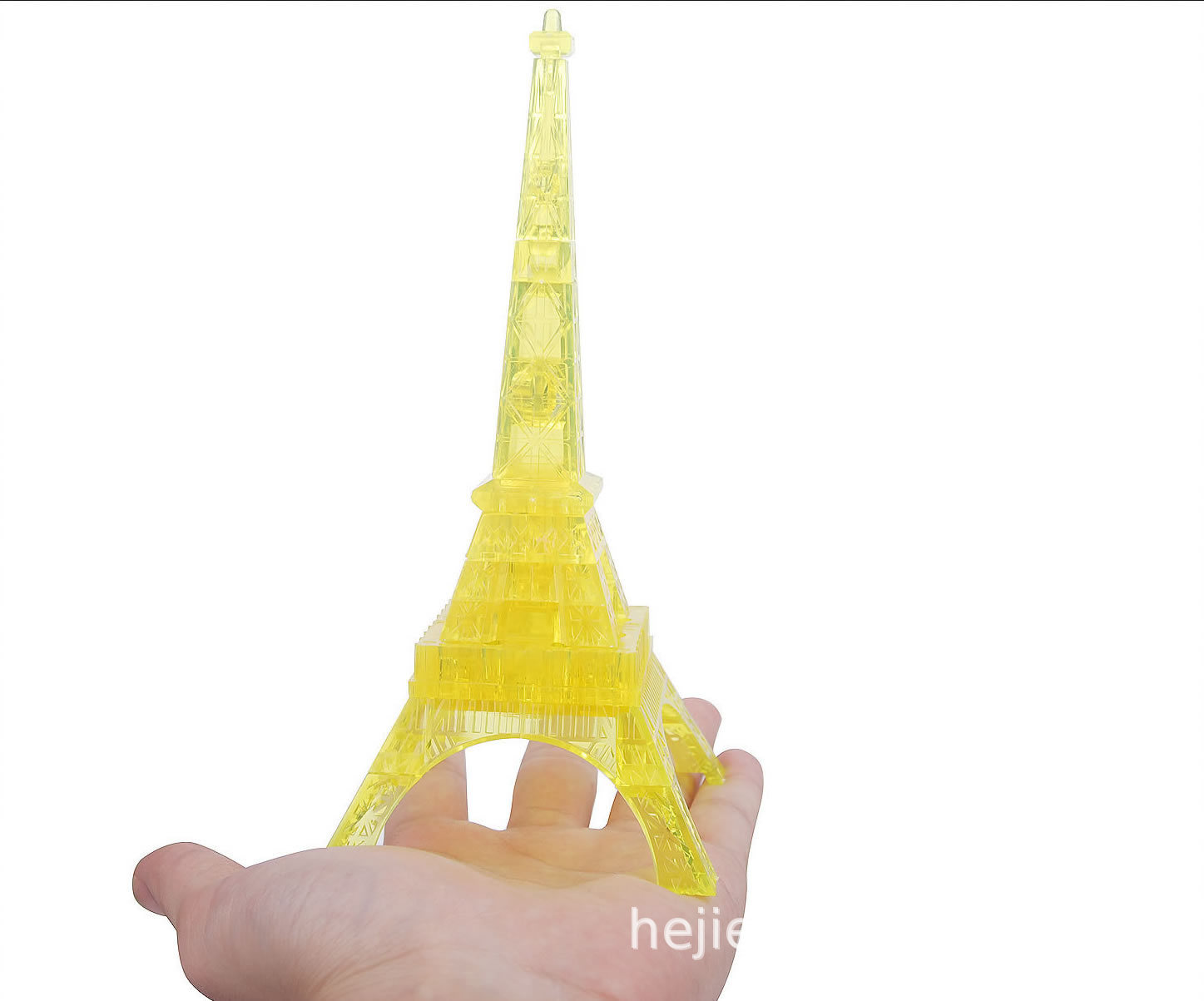 3D水晶巴黎铁塔积木拼图儿童DIY益智玩具创意小摆设地摊玩具批发