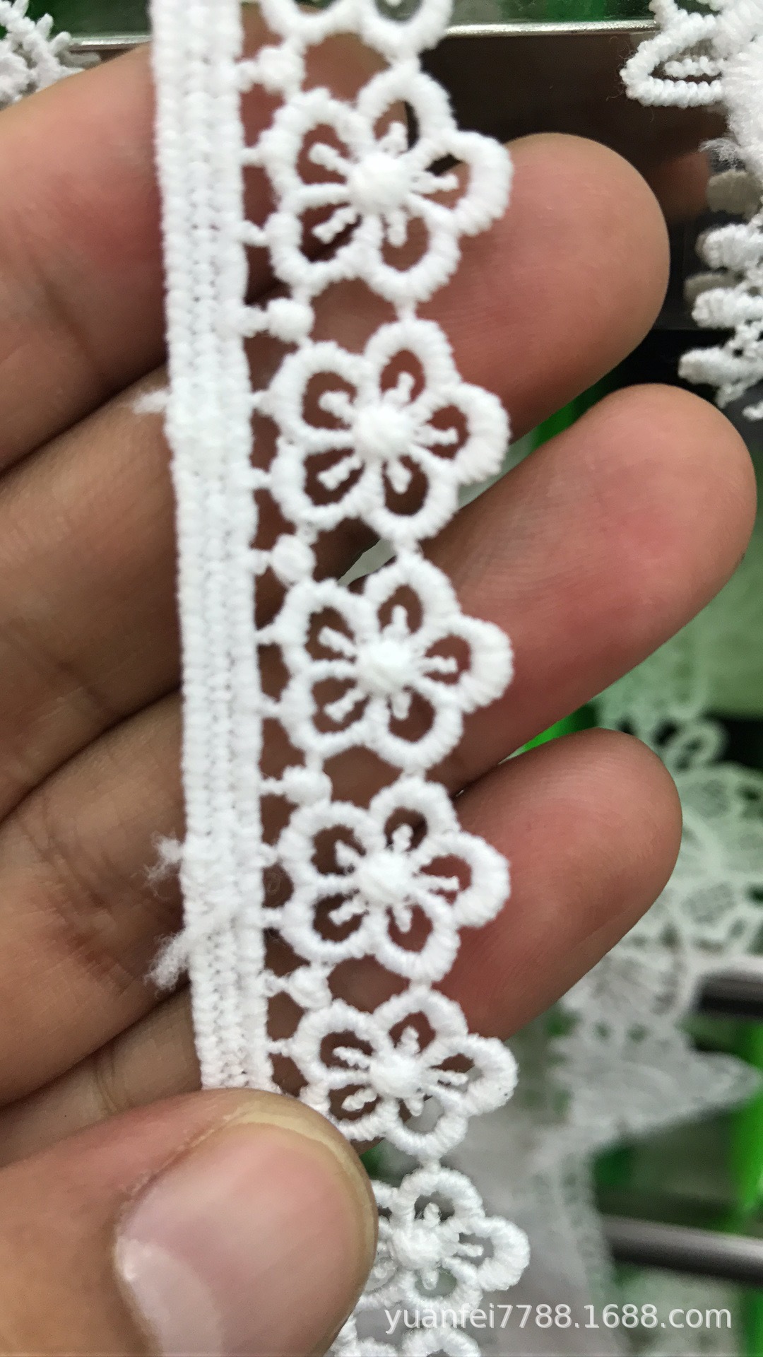 全纯棉小碎花水溶棉镂空刺绣花朵蕾丝家纺服装辅料