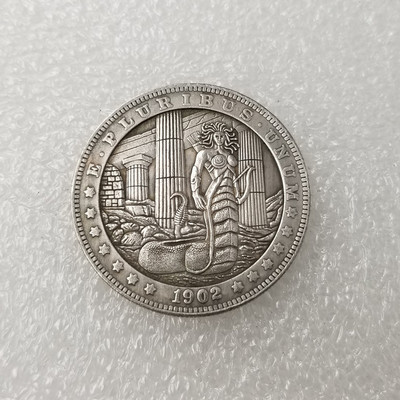 Серебряная серебряная монета 1902-P Тип JP Morgan Cope Copit