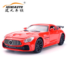 （散装）建元仿真车模AMG GT R金刚变形跑车模型合金车模声光回力