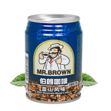 伯朗咖啡 藍山風味咖啡飲料 三合一咖啡即飲品 240ml*6罐裝