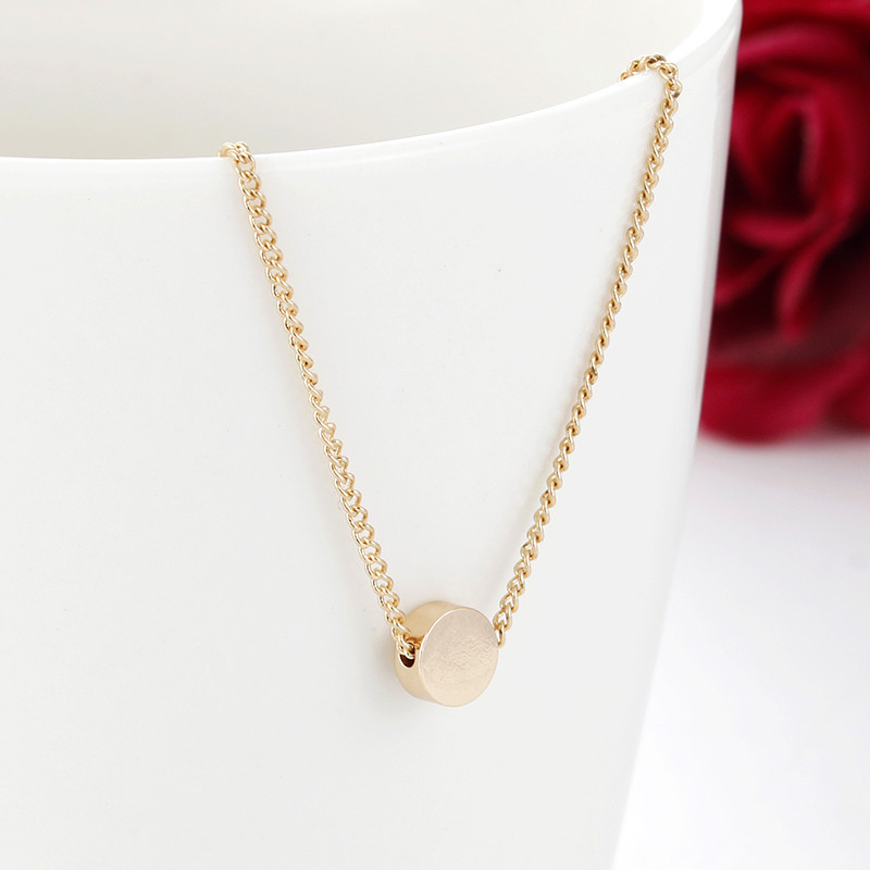 Fashion Metal Disc Circle Multilayer Necklace