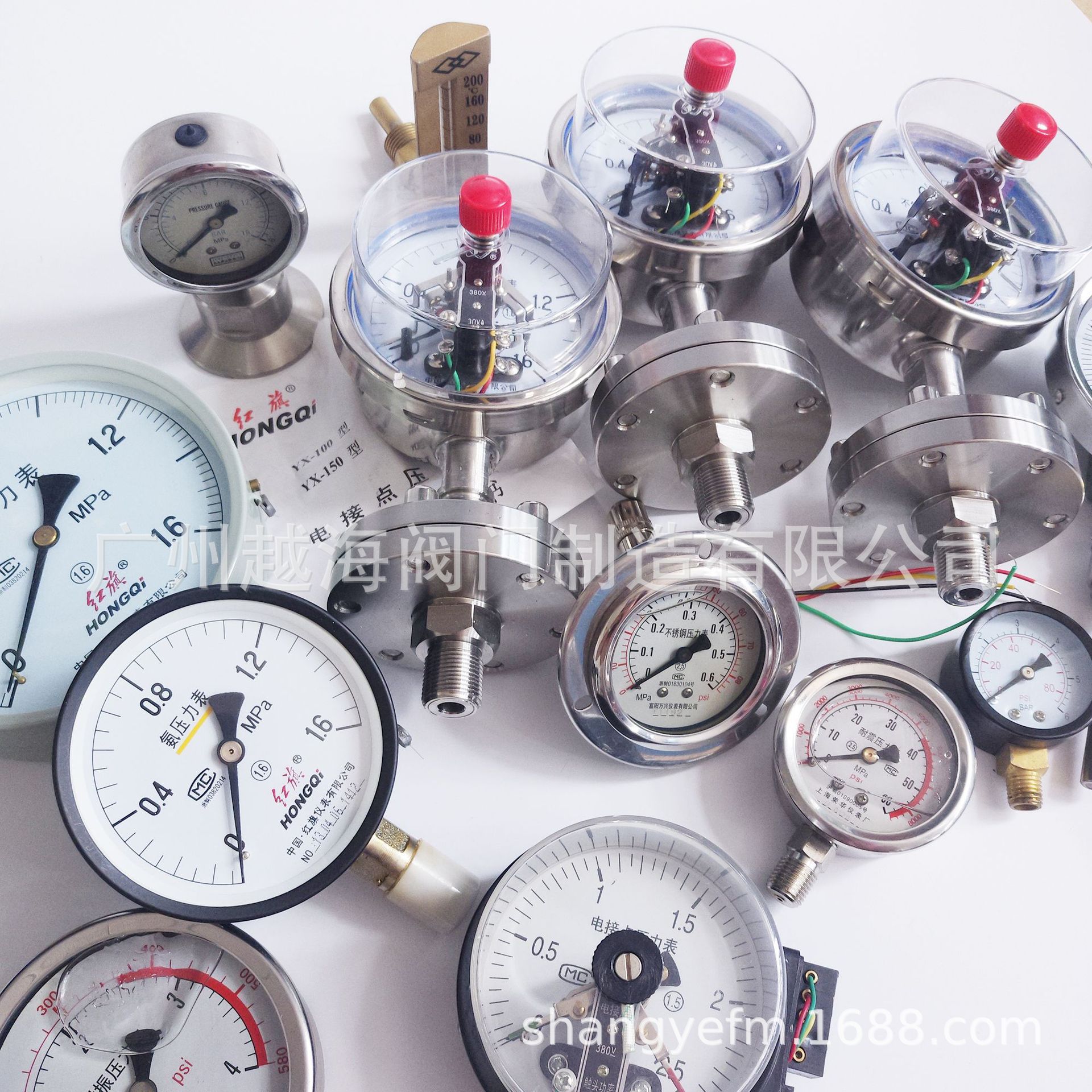 供应不锈钢隔膜压力表 法兰连接隔膜压力表 耐腐蚀压力表