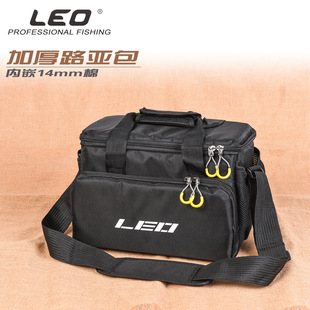 28048 LEO [L32 thick square Luya bag Black] diagonal bait fishing gear bag wholesale