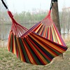 Manufactor wholesale canvas Single Hammock Outdoor camping indoor children Swing thickening stripe Hammock 280*80