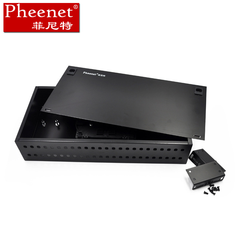 Pheenet菲尼特 48口光纤终端盒  FC 机架式 厚度0.8
