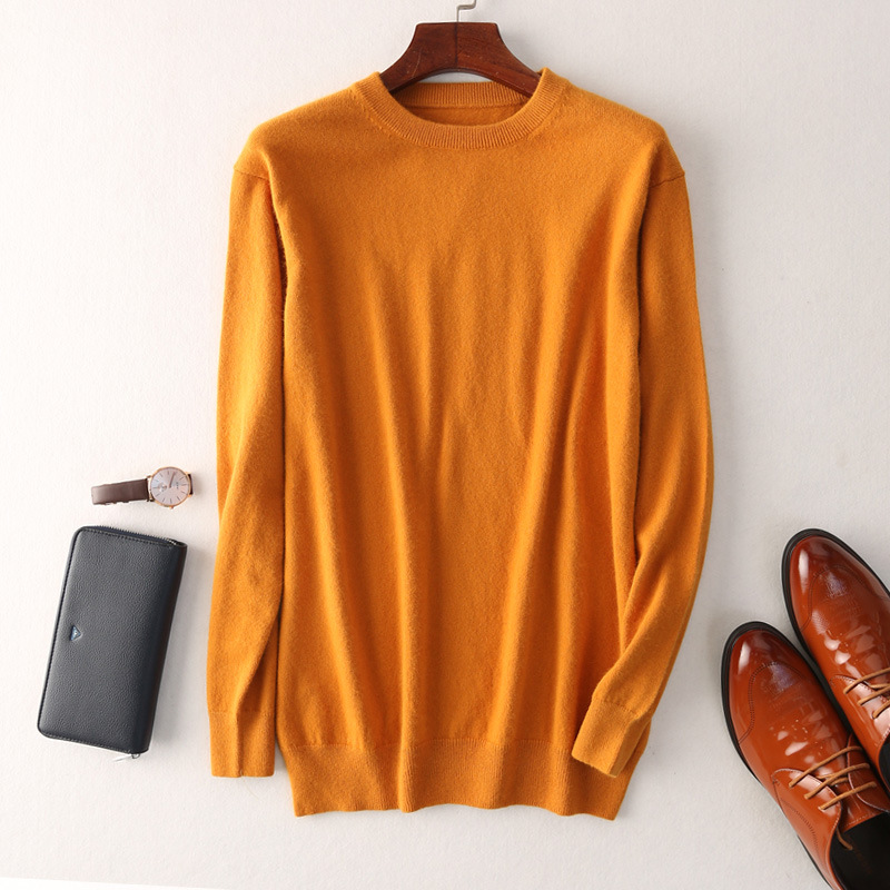 men's wear 2019 new pattern Cashmere sweater for men T-shirts sweater Solid Cashmere Socket leisure time Knitted sweaters