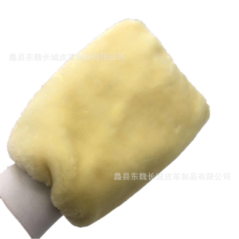 优世 洗车手套加厚双面洗车用品抛光打蜡镀晶擦车仿羊毛手套厂家|ru