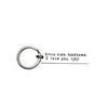 DIY car pendant Drive Safe Handsome I love you keychain stainless steel