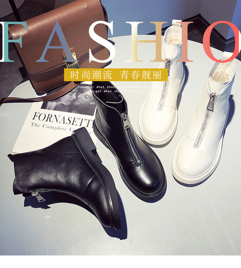 Bottes femme DAFEIOU     en En cuir - Ref 3354753 Image 10