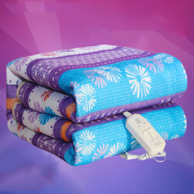 供应印花单人电热毯双人双控调温加厚家用宿舍学生电褥子批发|ru