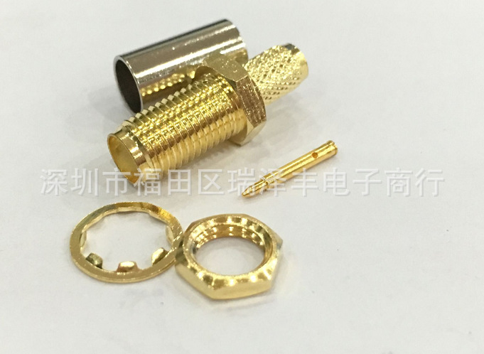female厂家直销外螺内针RP SMA-KYY3接RG58电缆同轴连接器