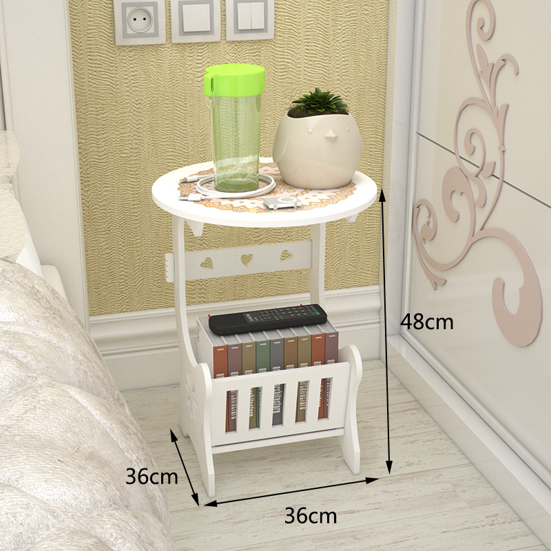 Mesa de café simple casa balcón sala de estar Mini Mesa Redonda apartamento pequeño ocio simple mesa cuadrada dormitorio mesita de noche